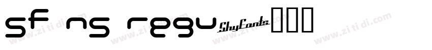 SF NS regu字体转换